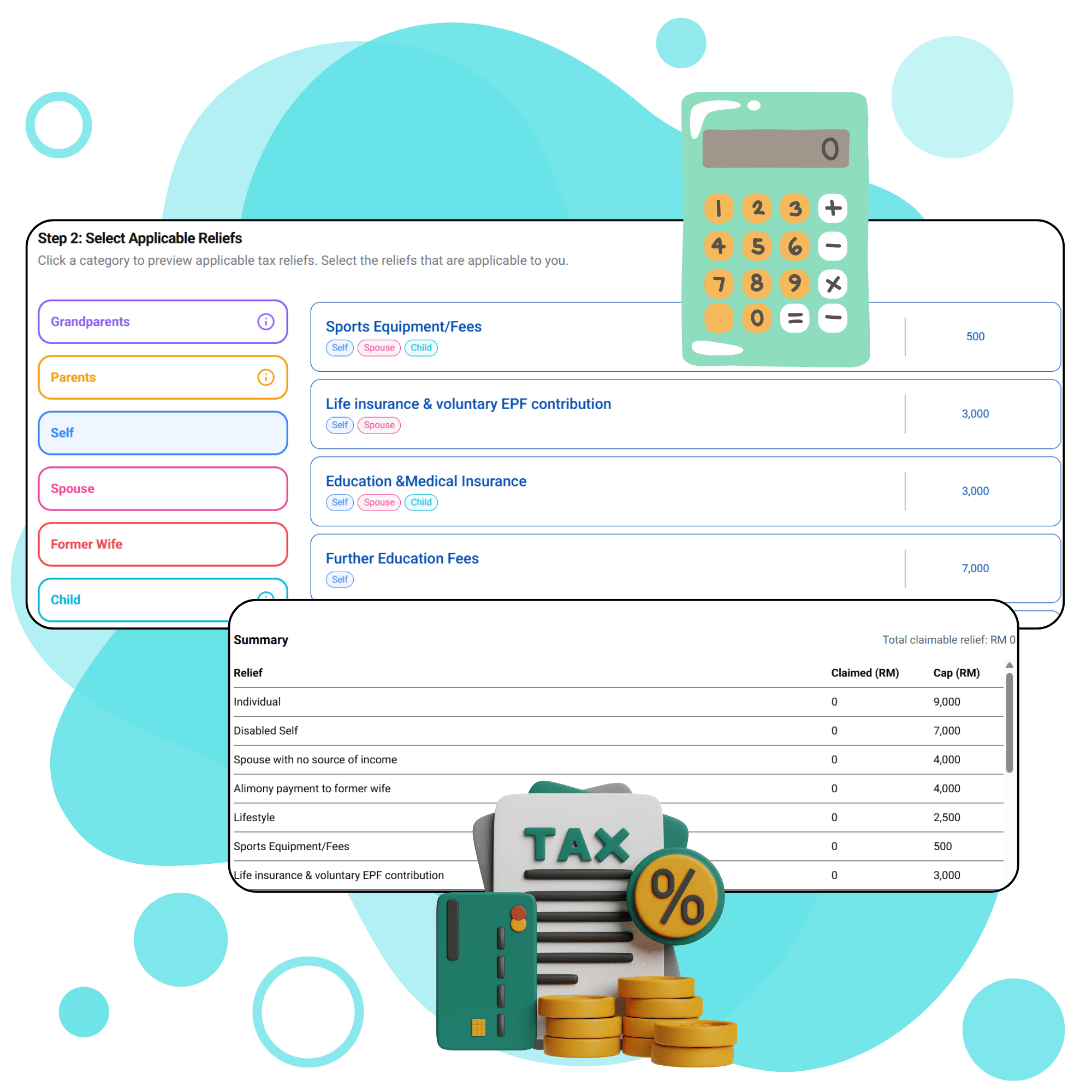 Personal Tax Relief Simulator